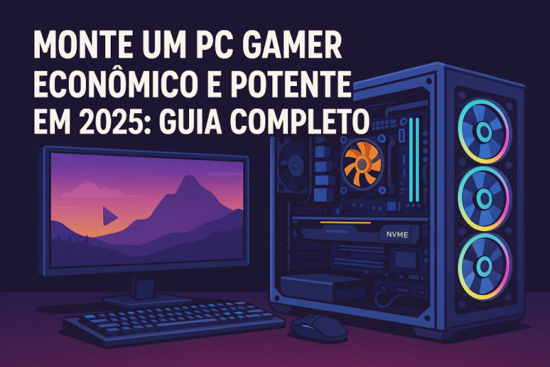 PC Gamer Econômico 2025: Monte um Setup Potente por Menos (Guia Completo)