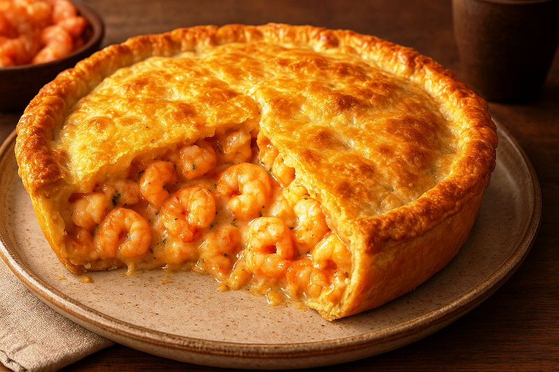 Torta de camarão maranhense – tradição e sabor. Torta de camarão tradicional entre as delícias maranhenses.