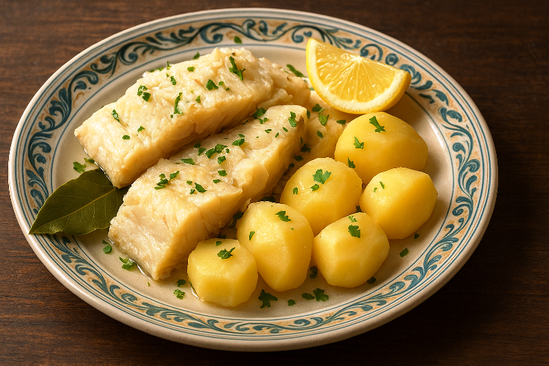 Bacalhau cozido tradicional português – passo a passo para dessalgar corretamente. Como dessalgar bacalhau corretamente para um prato saboroso.