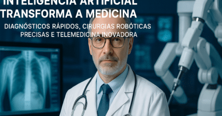 Inteligência Artificial Revoluciona a Medicina: Diagnósticos Precisos, Cirurgias Robóticas e Telemedicina Avançada